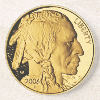 Gold Coin Untersetzer
