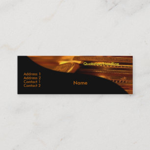 Gold Coins Business Card Mini Visitenkarte