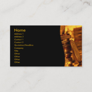 Gold Coins Business Card Visitenkarte