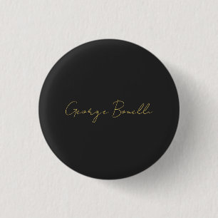 Gold Color Gray Classic Personal Customize Chic Button