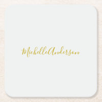 Gold Color Modern Minimalistischer Handschriftname