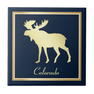 Gold Colorado Moose Fliese