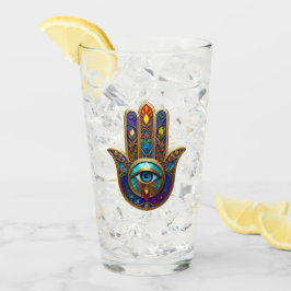 Gold Colorful Hamsa Turquoise Sapphire Third Eye Glas