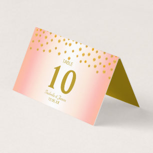 Gold Confetti auf Black & Rose