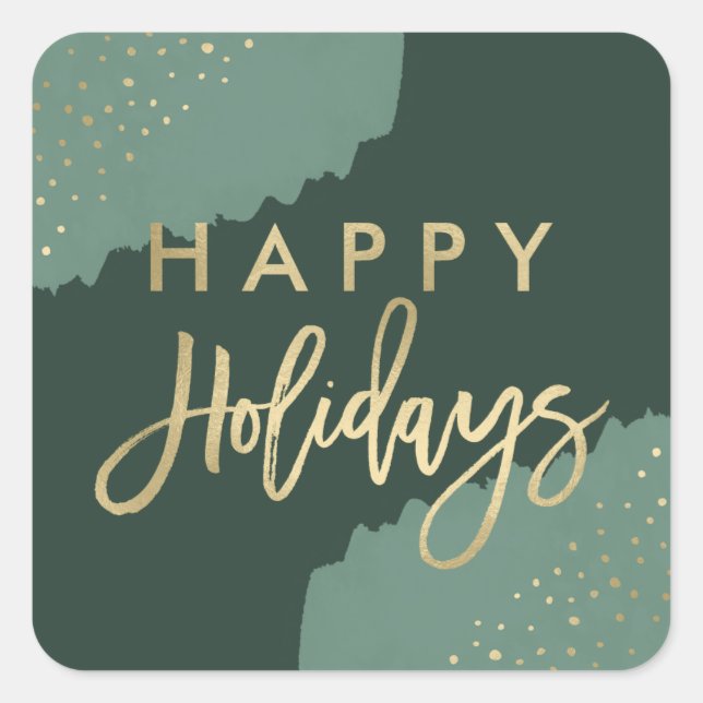 Gold Confetti | Aufkleber für den Urlaub (Vorderseite)