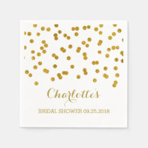 Gold Confetti Brautparty