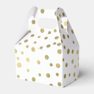 Gold Confetti Dots Geschenkschachtel