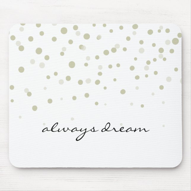 Gold Confetti Dream Mousepad (Vorne)