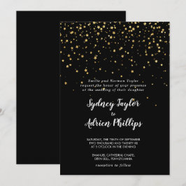 Gold Confetti | Einladung zur Feierlichen Hochzeit