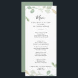 Gold Confetti Eucalyptus Foliage Dinner Menu Menükarte<br><div class="desc">Diese goldene Konfetti eucalyptus foliage Dinner Karte ist perfekt für eine rustikale Hochzeit. Das Design zeichnet sich durch Aquarell Eukalyptus grünes Blattwerk mit goldenen Konfetti aus. Dieses Menü kann für Hochzeitsempfang,  Probe Dinner,  Brautparty oder jede Veranstaltung verwendet werden.</div>