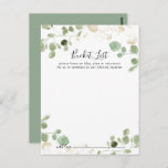 Gold Confetti Eucalyptus Wedding Bucket List Cards Postkarte<br><div class="desc">Diese goldenen Konfetti Eukalyptus Hochzeitskarten sind die perfekte Wahl für einen rustikalen Hochzeitsempfang oder Brautparty. Gold Confetti Eukalyptus Foliage Ändern Sie den Wortlaut,  um jedes Lebensereignis Anzug. Das Schild der Schaufelliste wird separat verkauft.</div>