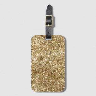 Gold Confetti Glitzer Gepäckanhänger