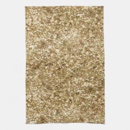 Gold Confetti Glitzer Geschirrtuch