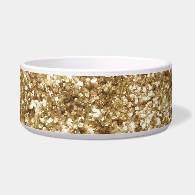 Gold Confetti Glitzer Napf (Vorderseite)