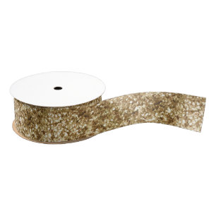 Gold Confetti Glitzer Ripsband