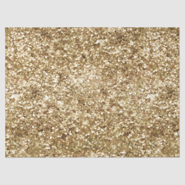 Gold Confetti Glitzer Seidenpapier (Vorderseite)