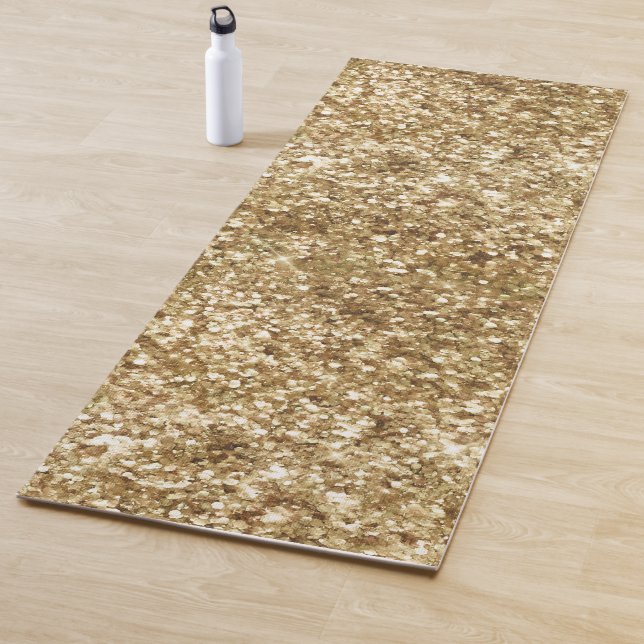 Gold Confetti Glitzer Yogamatte (Beispiel)