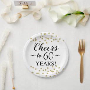 Gold Confetti jubelt auf 60 Jahre Pappteller