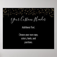 Gold Confetti Lässig Black Do Es ist Ihr festliche