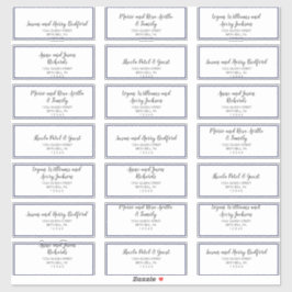 Gold Confetti | Navy Wedding Guest Address Labels