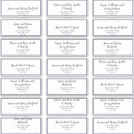 Gold Confetti | Navy Wedding Guest Address Labels