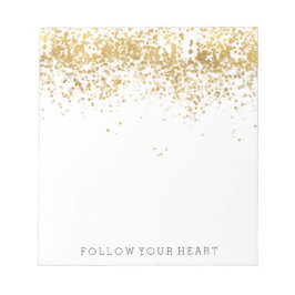 Gold Confetti Notizblock