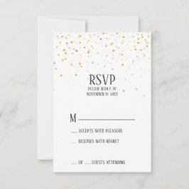 Gold Confetti RSVP Party