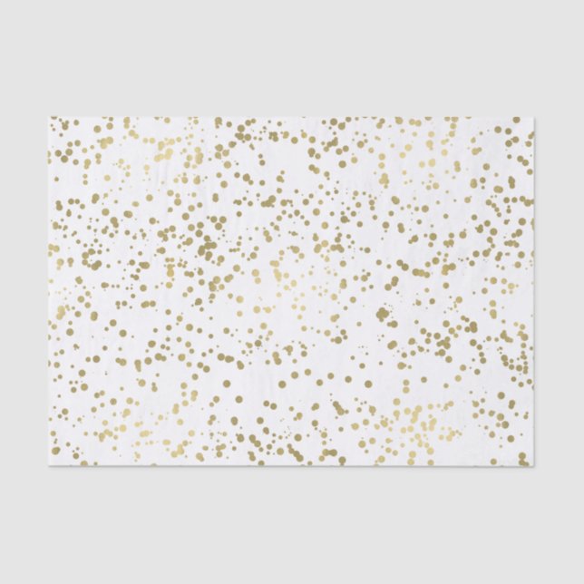 Gold Confetti Seidenpapier (Vorderseite)
