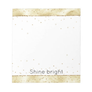 Gold Confetti Sparkle Notizblock