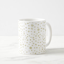 Gold Confetti Wasserfarbe Dots Klassische Tasse