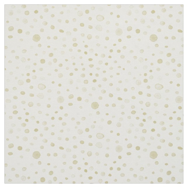 Gold Confetti Wasserfarben Dots Fabric Stoff (Muster)