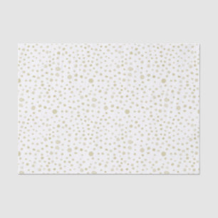 Gold Confetti Wasserfarben Dots Tissue Paper Seidenpapier