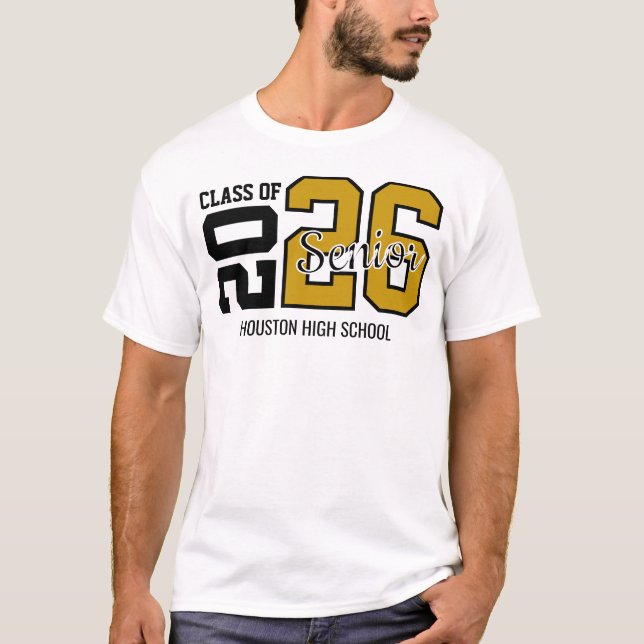 Gold Congrats Graduation  T-Shirt (Vorderseite)
