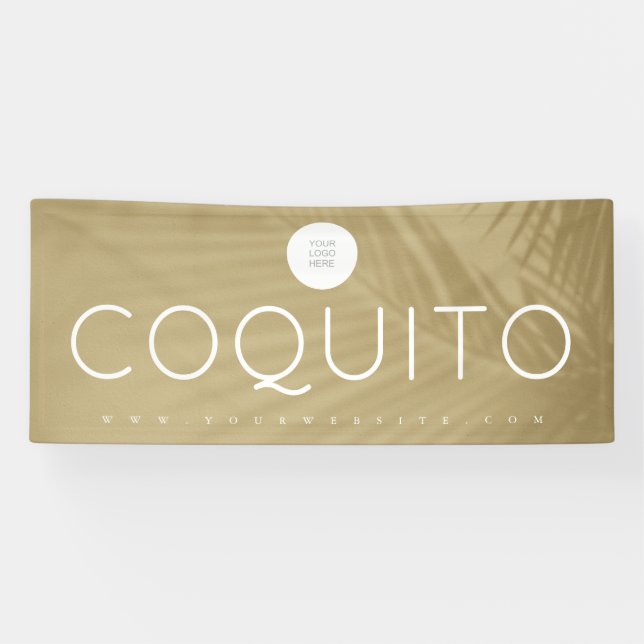 Gold Coquito Banner (Horizontal)