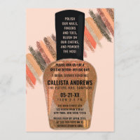 Gold Coral Glitzer Nail Polnischer Wellness-Center