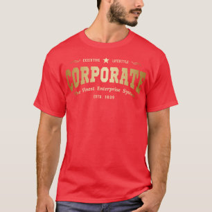 Gold Corporate Führungskraft Lifestyle T-Shirt