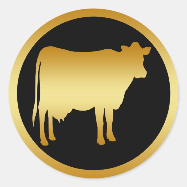 GOLD COW RUNDER AUFKLEBER (Vorderseite)