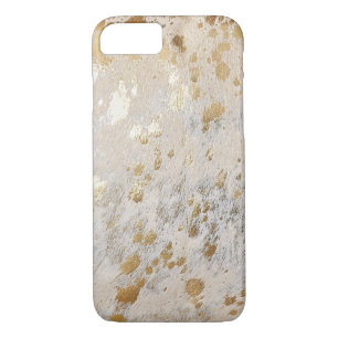 Gold Cowhide Print Metallic Case-Mate iPhone Hülle