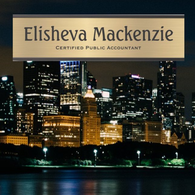 Gold CPA Office Door Sign Name Plate Türschild (Von Creator hochgeladen)