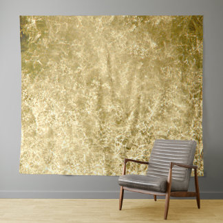 Gold Crackle Wandteppich