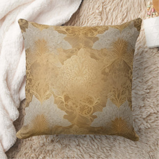 Gold & cream AI art Kissen