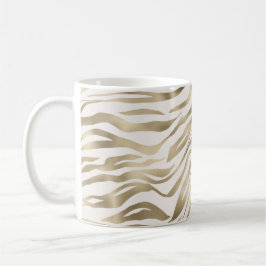 Gold Cream Zebra Print    Kaffeetasse