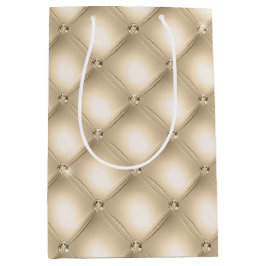 Gold Creme Champagne Diamond Mittlere Geschenktüte