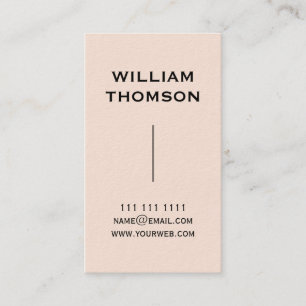 Gold Creme Minimal Vertikales Branding Style Visitenkarte