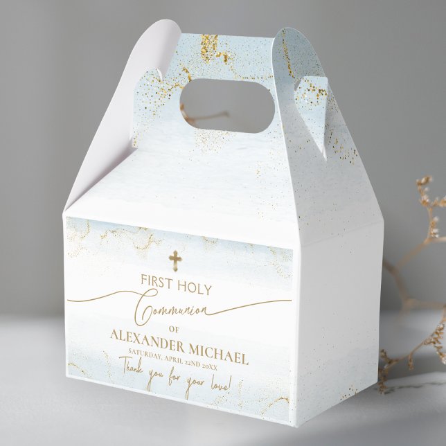 Gold Cross Boy Vielen Dank für die erste heilige K Geschenkschachtel (Von Creator hochgeladen)