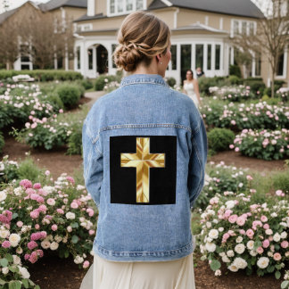 GOLD CROSS CHRISTLICH Denim Jean Jacke