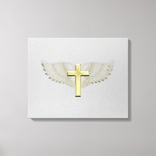 Gold Cross Wing Leinwanddruck (Vorderseite)