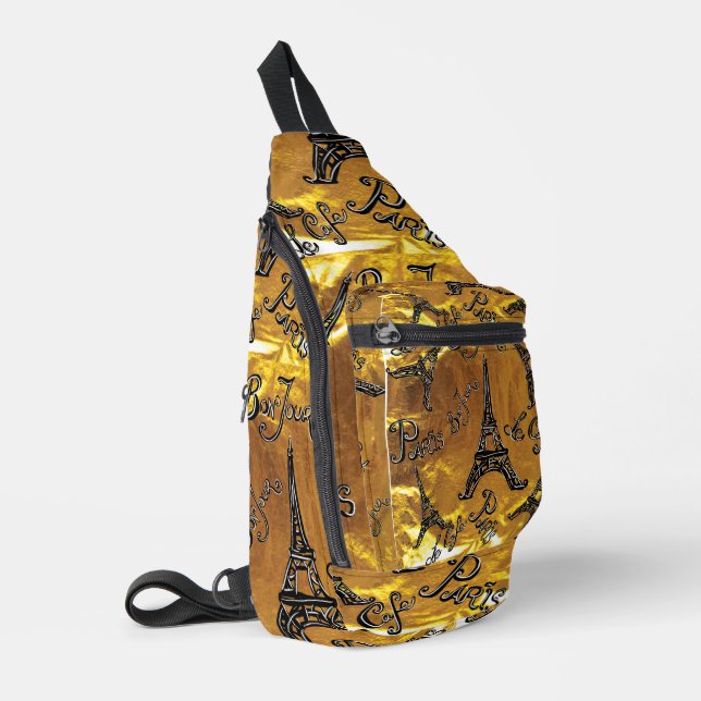 Gold Crossbody Bag (Linke Seite)