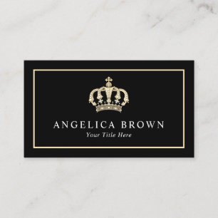 Gold Crown Business Card Visitenkarte