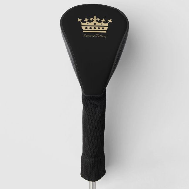 Gold Crown Golf Head Cover Headcover (Vorderseite)